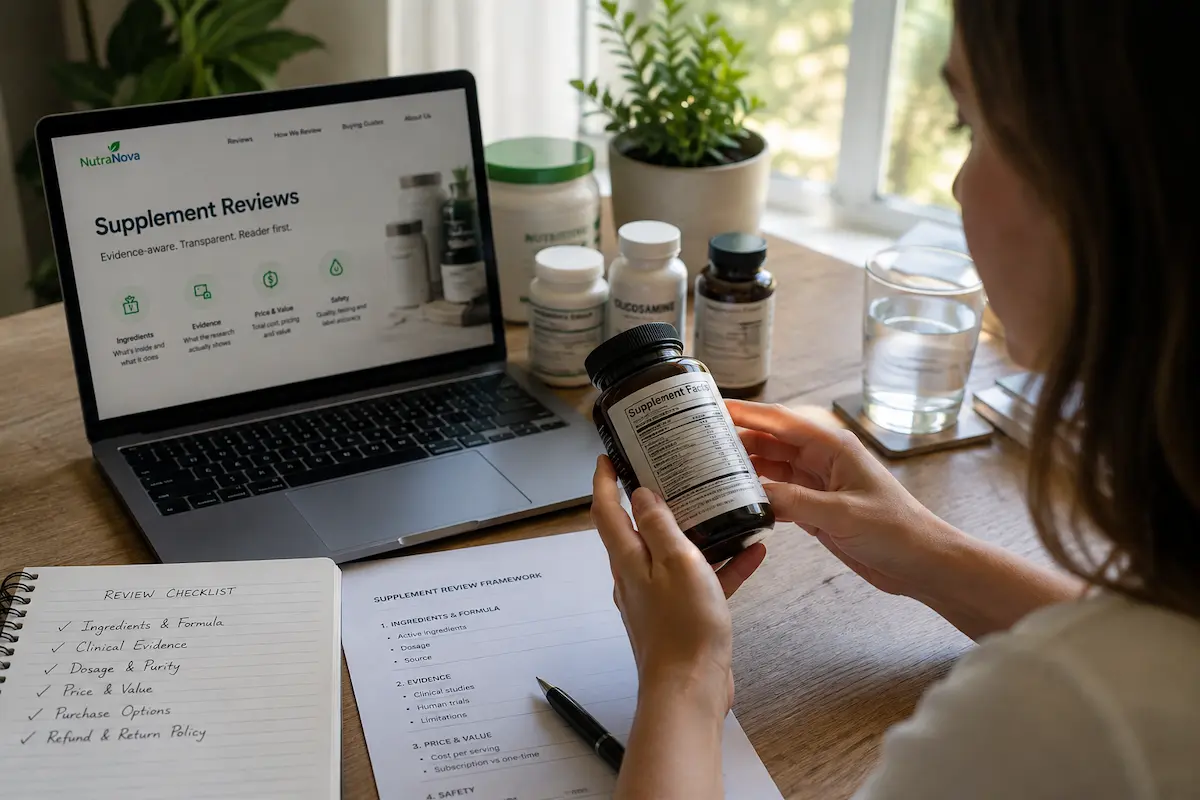 NutraNova Health supplement review research and editorial verification